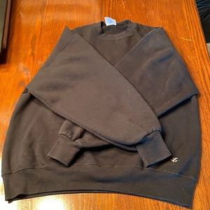 Large black crew neck